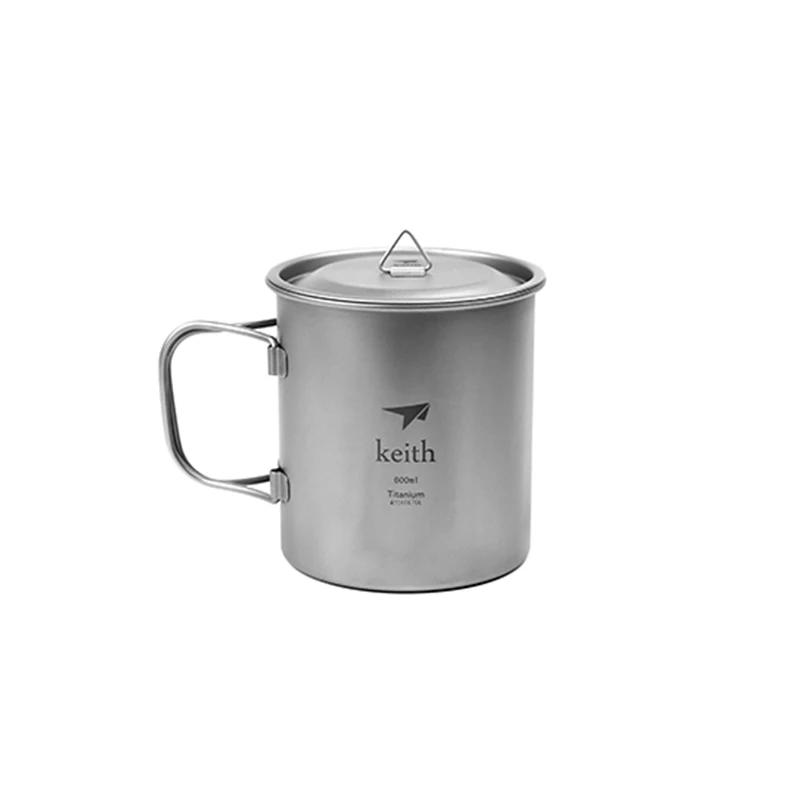 Titanium Mugs Outdoor Camping Cups With Folding Handle Titanium Lid Ultralight Portable Travel Drinkware Single-layer Cup 600ml
Titanium Mugs Outdoor Camping Cups With Folding Handle Titanium Lid Ultralight Portable Travel Drinkware Single-layer Cup 600ml