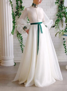 White Muslim Evening Dresses 2019 A-line Long Sleeves Lace Pearls Sash Islamic Dubai Saudi Arabia Long Formal Evening Gown
White Muslim Evening Dresses 2019 A-line Long Sleeves Lace Pearls Sash Islamic Dubai Saudi Arabia Long Formal Evening Gown