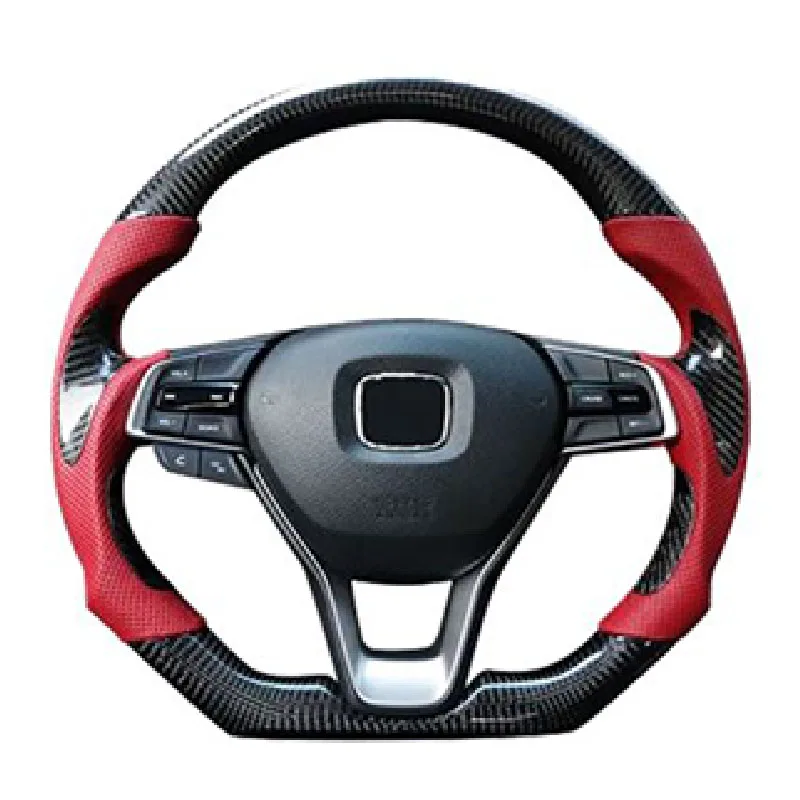 Carbon fiber racing steering wheel on the For Honda ACCORD 2018-2020. The ACCORD 10th JDM style carbon fiber steering wheel
Carbon fiber racing steering wheel on the For Honda ACCORD 2018-2020. The ACCORD 10th JDM style carbon fiber steering wheel