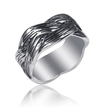 Vintage Geometric Titanium Steel Rings For Men Simple Weave Shape Hip Hop Party Gothic Punk Rings Jewelry Bague Femme
Vintage Geometric Titanium Steel Rings For Men Simple Weave Shape Hip Hop Party Gothic Punk Rings Jewelry Bague Femme
