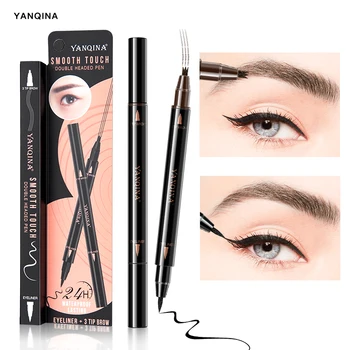 YANQINA Easy to Wear Liquid Eyebrow Pen Eyes Makeup Four-fork Brush Eye Brow Pencil Make up Cosmetics Eyebrows Shaping Pigment
YANQINA Easy to Wear Liquid Eyebrow Pen Eyes Makeup Four-fork Brush Eye Brow Pencil Make up Cosmetics Eyebrows Shaping Pigment