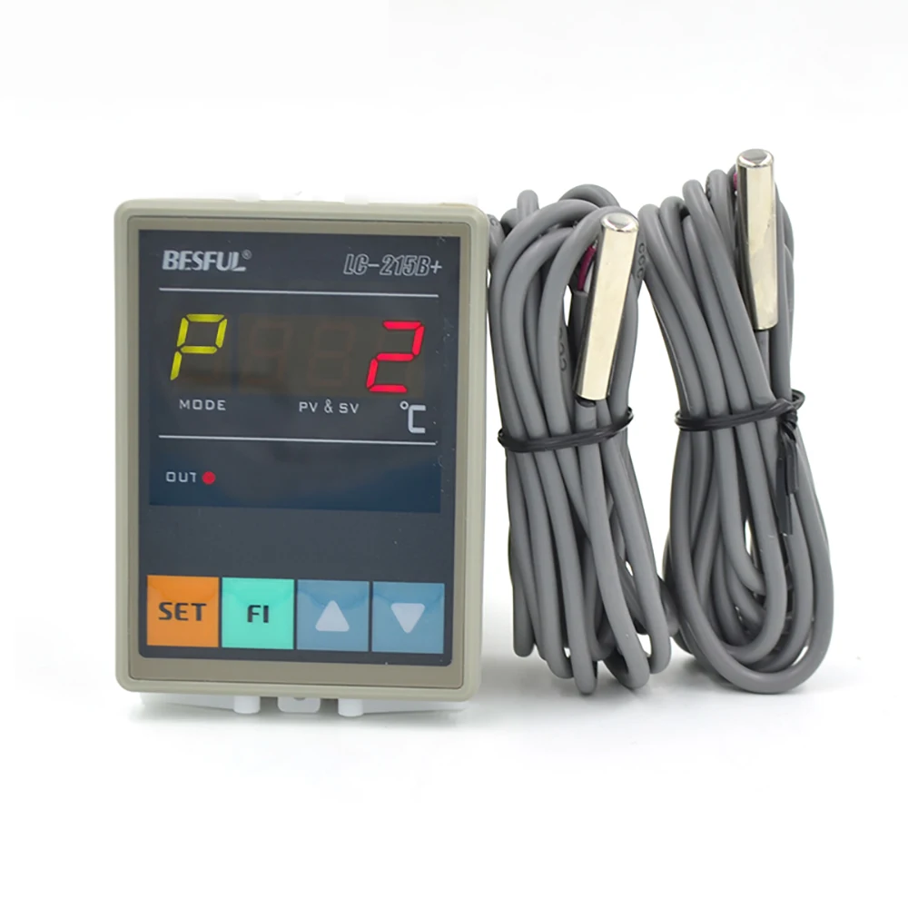 LC-215B+ Temperature Difference Controller Solar Hot Water Circulation Pump Temperature Controller With 2pcs Temperature Probe
LC-215B+ Temperature Difference Controller Solar Hot Water Circulation Pump Temperature Controller With 2pcs Temperature Probe