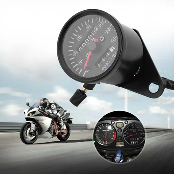 Universal Motorcycle Speedometer Odometer 12V Motorcycle Dual Speed Meter with LED Indicator Speedometer Motorcycle
Universal Motorcycle Speedometer Odometer 12V Motorcycle Dual Speed Meter with LED Indicator Speedometer Motorcycle