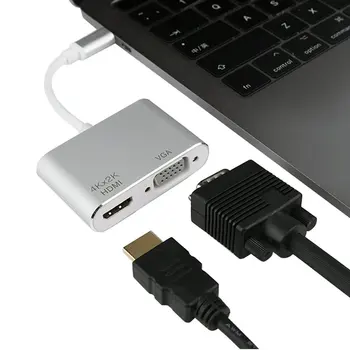Type-C To Hdmi+Vga Computer Monitor Cable Converter Laptop Docking Station Type-C Computer To Projector Connector
Type-C To Hdmi+Vga Computer Monitor Cable Converter Laptop Docking Station Type-C Computer To Projector Connector