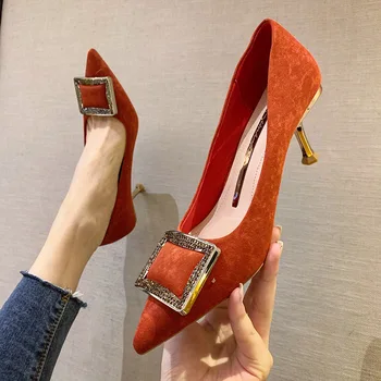 2020 Brand Designer Pumps Women Shoes High Heels Sexy Stiletto Faux Leather Crystal Blingbling Pumps Party Shoes
2020 Brand Designer Pumps Women Shoes High Heels Sexy Stiletto Faux Leather Crystal Blingbling Pumps Party Shoes