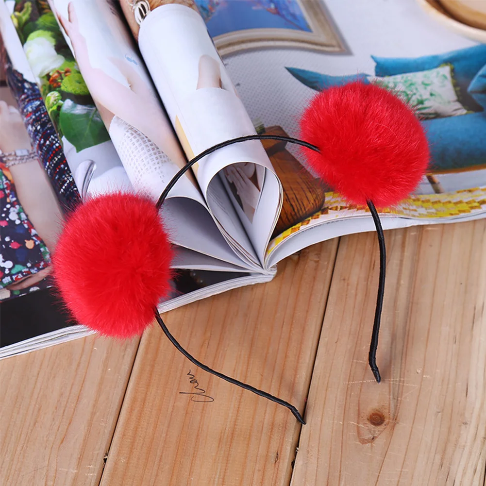 Christmas hair ball hairband headdress Sweet Warm Pom Fur Ball Furry Ears Womens Headband Hair band Head Accessory
Christmas hair ball hairband headdress Sweet Warm Pom Fur Ball Furry Ears Womens Headband Hair band Head Accessory
