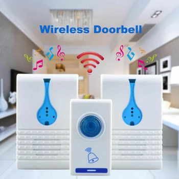 LED Indication Household Wireless Doorbell 2 Receiver 100M Range Remote Control Wireless Home Music Doorbell
LED Indication Household Wireless Doorbell 2 Receiver 100M Range Remote Control Wireless Home Music Doorbell