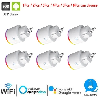 RGB Smart WiFi Switch Socket 2G/3G/4G Timer Outlet Switch Remote Control Dimmable Light Smart Home Compatible with Alexa/Google
RGB Smart WiFi Switch Socket 2G/3G/4G Timer Outlet Switch Remote Control Dimmable Light Smart Home Compatible with Alexa/Google