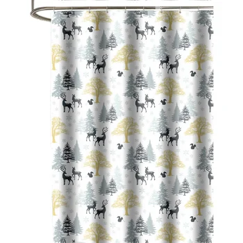 1pc Shower Curtain Fashion Chic Creative Deer Pattern Shower Curtain Bathroom Bath Curtain Waterproof Thicken Shower Curtain Hou
1pc Shower Curtain Fashion Chic Creative Deer Pattern Shower Curtain Bathroom Bath Curtain Waterproof Thicken Shower Curtain Hou