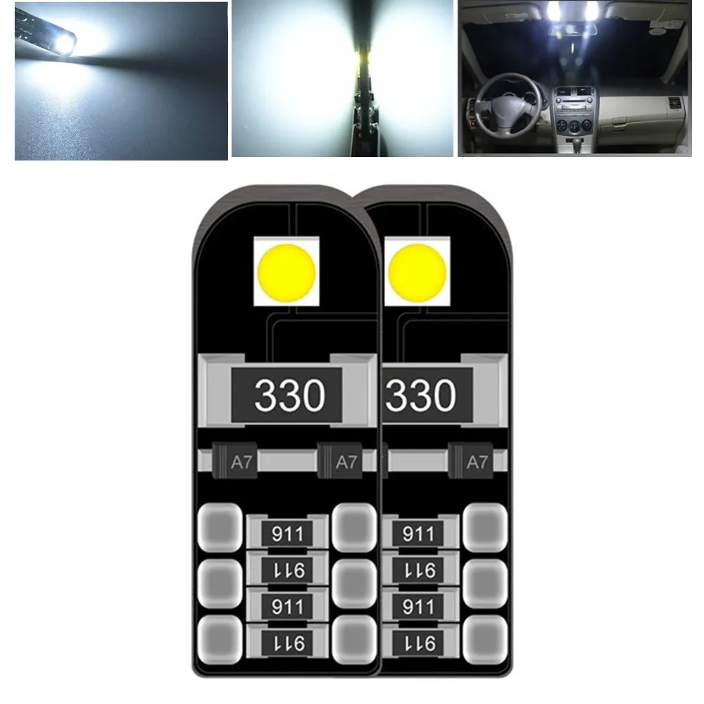 2pcs CanBus Error Free T10 W5W Car Led White Color Width Lamp License Plate Light Bulbs Auto Door Lamps For Car 12V
2pcs CanBus Error Free T10 W5W Car Led White Color Width Lamp License Plate Light Bulbs Auto Door Lamps For Car 12V