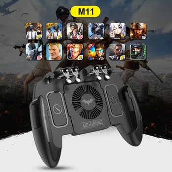 Six Finger PUBG Mobile Game Controller Gamepad Trigger Aim Button L1R1 Joystick For IPhone Android with Cooler Cooling Fan
Six Finger PUBG Mobile Game Controller Gamepad Trigger Aim Button L1R1 Joystick For IPhone Android with Cooler Cooling Fan