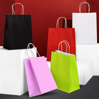 10pcs High Quality Simple Bright Paper Party Gift Bags Kraft Paper Candy Box with Handle Wedding Birthday Party Gift Package
10pcs High Quality Simple Bright Paper Party Gift Bags Kraft Paper Candy Box with Handle Wedding Birthday Party Gift Package