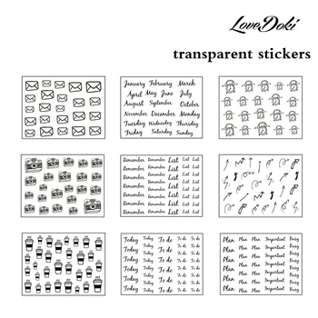 Lovedoki Transparent Diary Stickers Notebook Planner Scrapbooking Decorative Sticker Cute Logo Word Label Sticker Stationery
Lovedoki Transparent Diary Stickers Notebook Planner Scrapbooking Decorative Sticker Cute Logo Word Label Sticker Stationery