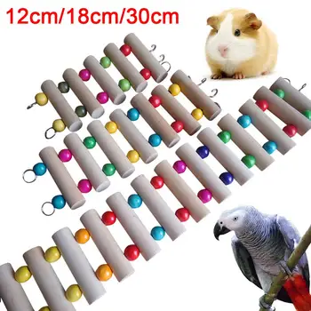 12/18/30 cm Pets Bird Parrot small animal Wooden Beads Hanging Climbing Stand Swing Ladder Cage Chew Toy pet house accessories
12/18/30 cm Pets Bird Parrot small animal Wooden Beads Hanging Climbing Stand Swing Ladder Cage Chew Toy pet house accessories