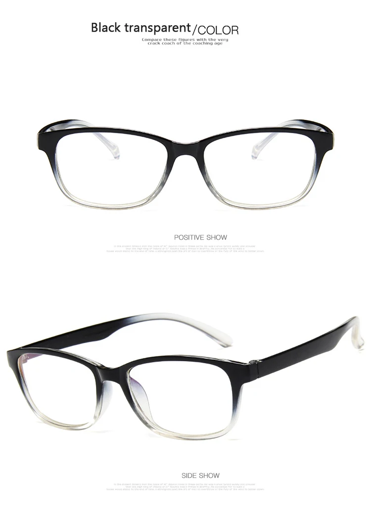Owalne okulary do czytania + 100 + 150 + 200 kobiety mężczyźni przezroczysty czarny różowy niebieski 16 Hdc9177e424f145f08a7efe0b6b42e350g
