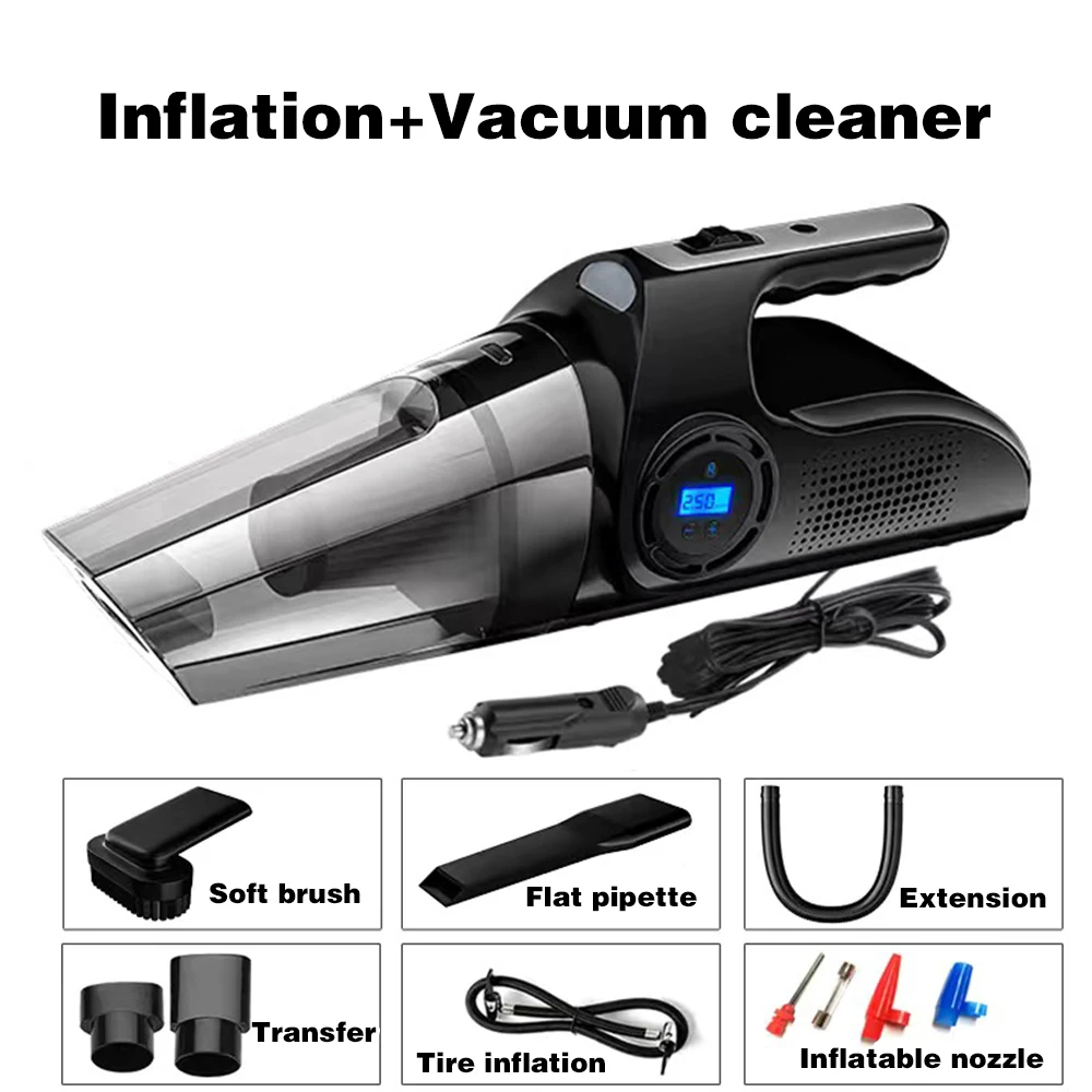 Portable 150PSI Car Tire Inflator Vacuum cleaner Digital Screen Air Compressor Pump with LED Light DC12V Pump for Car Motorcycle
Portable 150PSI Car Tire Inflator Vacuum cleaner Digital Screen Air Compressor Pump with LED Light DC12V Pump for Car Motorcycle