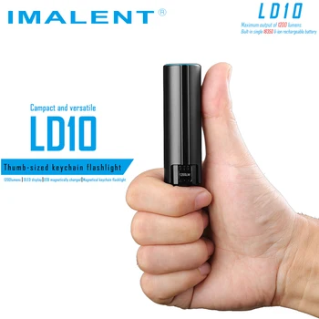 IMALENT LD10 Small Flashlight Magnetic USB Charging OLED display CREE XPL HI LED max 1200 lumen throw 247 meter EDC Light torch
IMALENT LD10 Small Flashlight Magnetic USB Charging OLED display CREE XPL HI LED max 1200 lumen throw 247 meter EDC Light torch