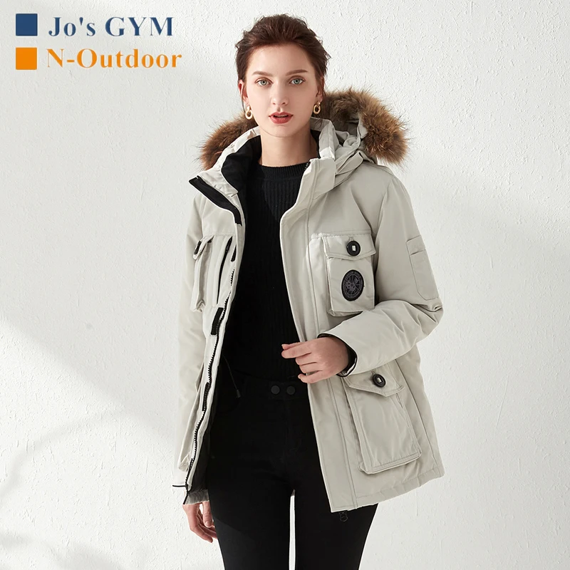 Outdoor Warm White Duck Down Jacket Women Windproof Camping Hiking Climbing Outerwear Multi-pocket Hooded Fashion Thicken Jacket
Outdoor Warm White Duck Down Jacket Women Windproof Camping Hiking Climbing Outerwear Multi-pocket Hooded Fashion Thicken Jacket