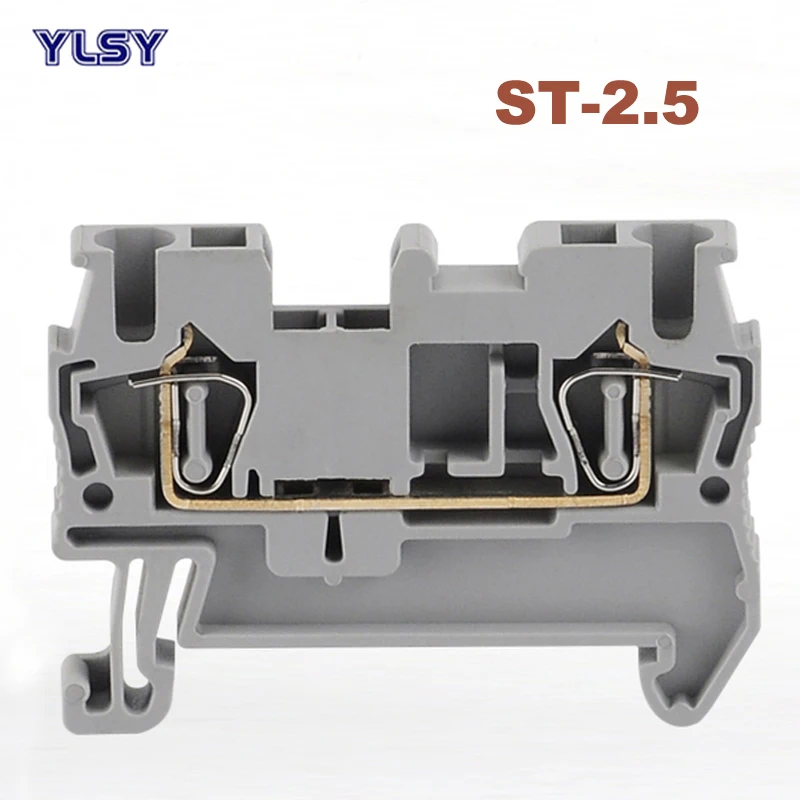 50Pcs Spring Terminal Blocks ST-2.5 Morsettiera Din Rail Screwless Type Terminals Block Wire Cable Connectors Copper Bornier 20A
50Pcs Spring Terminal Blocks ST-2.5 Morsettiera Din Rail Screwless Type Terminals Block Wire Cable Connectors Copper Bornier 20A