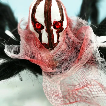75cm Halloween decor spider ghost festival party terror simulation plush spider bar room accessorie ghost Head Spider decoration 
75cm Halloween decor spider ghost festival party terror simulation plush spider bar room accessorie ghost Head Spider decoration