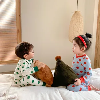 Children's Girl Suit Cotton Thin Autumn Infant Boys and Girls Leisure Tops Baby Thermal Underwear Children's Pajamas Kids Cloth 
Children's Girl Suit Cotton Thin Autumn Infant Boys and Girls Leisure Tops Baby Thermal Underwear Children's Pajamas Kids Cloth