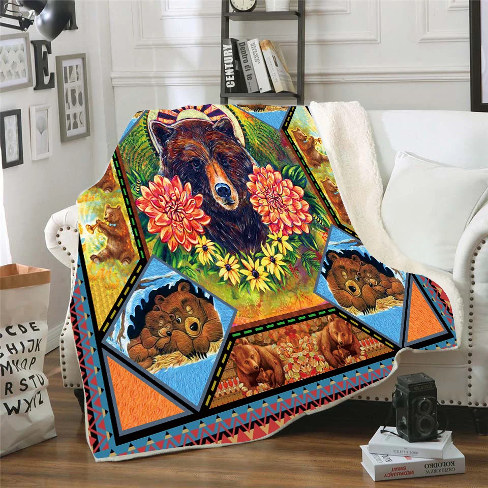 Bear 3D Printed Fleece blanket for Picnic Thick Fashionable Bedspread Sherpa Throw Blanket Drop Shipping 06
Bear 3D Printed Fleece blanket for Picnic Thick Fashionable Bedspread Sherpa Throw Blanket Drop Shipping 06
