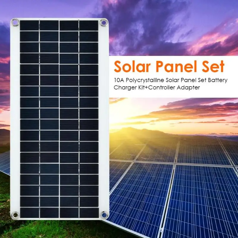 10A Polycrystalline DIY Battery Silicon Solar Panel Power Charger PWM Module Environmental for Hiking Camping and Tourism
10A Polycrystalline DIY Battery Silicon Solar Panel Power Charger PWM Module Environmental for Hiking Camping and Tourism
