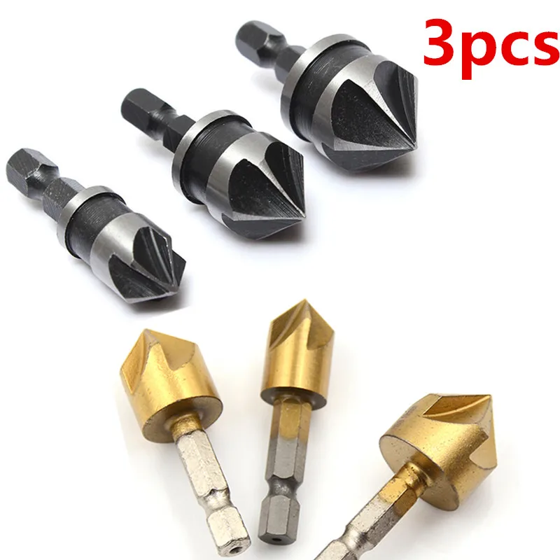 3Pcs 1/4" Metal Countersink Drills Bore Set Hex Shank Boring Chamfer Drill Bit Set For Woodworking Plastic Tools 12mm 16mm 19mm
3Pcs 1/4" Metal Countersink Drills Bore Set Hex Shank Boring Chamfer Drill Bit Set For Woodworking Plastic Tools 12mm 16mm 19mm