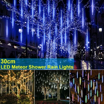 30/50CM Outdoor Meteor Shower Rain Lights Waterproof Xmas LED Falling String Lights for Wedding Party Christmas Decoration Hot
30/50CM Outdoor Meteor Shower Rain Lights Waterproof Xmas LED Falling String Lights for Wedding Party Christmas Decoration Hot