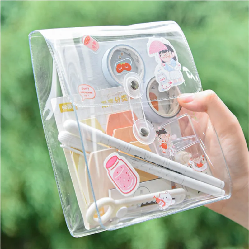 Solid color transparent Waterproof pencil case plastic PVC winding jelly waterproof stationery DIY Storage Bag School Supplies
Solid color transparent Waterproof pencil case plastic PVC winding jelly waterproof stationery DIY Storage Bag School Supplies