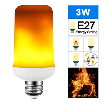E27 Flame Bulb LED Dynamic Flame Effect Fire Light Bulbs Corn Bulb Flickering Emulation Decor LED Lamp Lighting Lamp
E27 Flame Bulb LED Dynamic Flame Effect Fire Light Bulbs Corn Bulb Flickering Emulation Decor LED Lamp Lighting Lamp