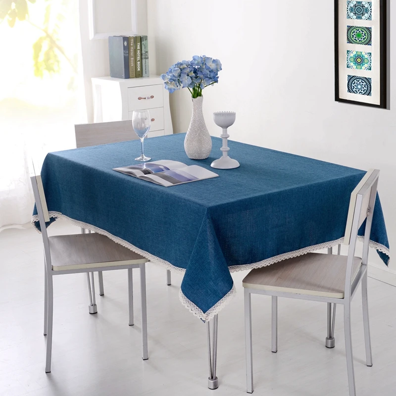 Solid Color Decorative Tablecloth Imitation Linen Lace Table Cloth Dining Table Cover Home Decoration
Solid Color Decorative Tablecloth Imitation Linen Lace Table Cloth Dining Table Cover Home Decoration