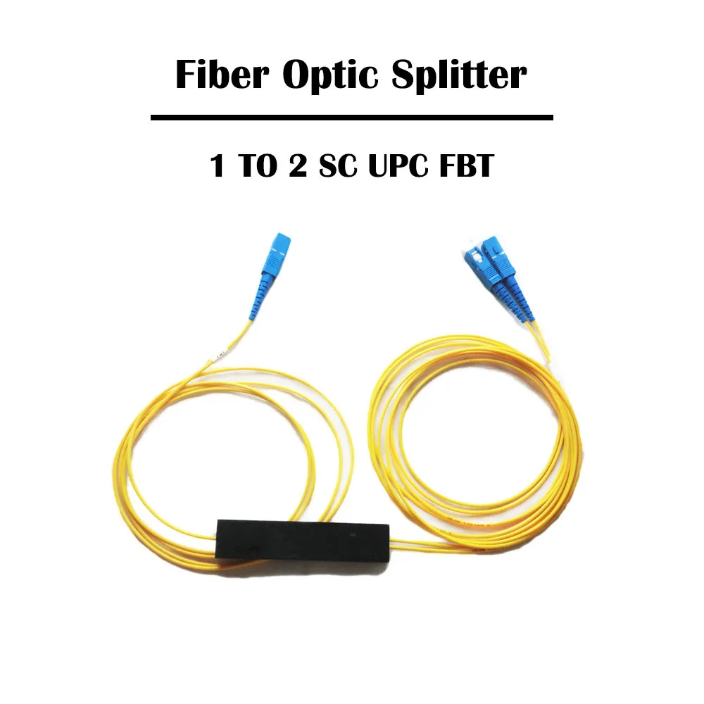 Волоконно оптический сплиттер FTTH 1X2 SC APC/UPC от 1 до 2 FBT SM одномодовый двойной