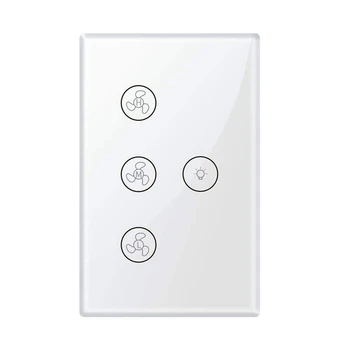 WiFi Smart Ceiling Fan Light Wall Switch,Smart Life/Tuya APP Remote Various Speed Control, Compatible with Alexa and Google Home
WiFi Smart Ceiling Fan Light Wall Switch,Smart Life/Tuya APP Remote Various Speed Control, Compatible with Alexa and Google Home