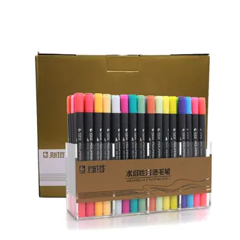 1pcs Water-Based Marker Soft Head Double Head Watercolor Paint Pen Color Pen Hand-Painted Set Writing Brush
1pcs Water-Based Marker Soft Head Double Head Watercolor Paint Pen Color Pen Hand-Painted Set Writing Brush