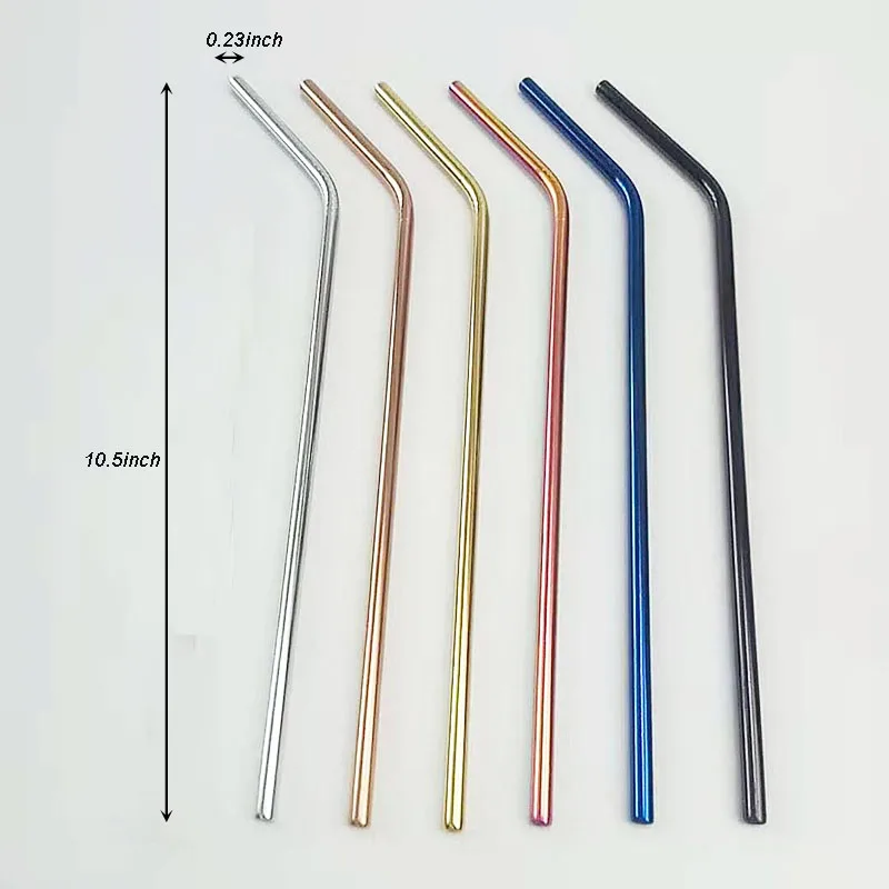 10pcs Stainless Steel Straw ,Reuseable Colorful Drinking Straw 10.5 inch(265mm*6mm) 
10pcs Stainless Steel Straw ,Reuseable Colorful Drinking Straw 10.5 inch(265mm*6mm)