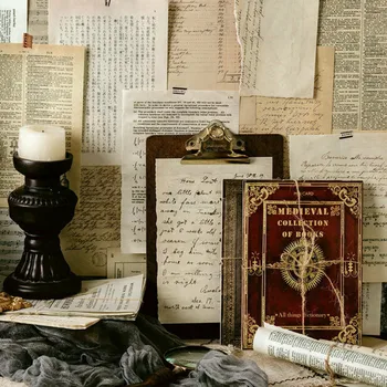 10 Packs Total 100 Sheets Cool Vintage Book Pages DY Decoration Background Paper Set 130mm*184mm
10 Packs Total 100 Sheets Cool Vintage Book Pages DY Decoration Background Paper Set 130mm*184mm