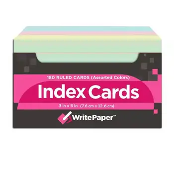 White Ruled Index Flash Cards and colored ruled index flash cards, Assorted Neon Colored, 3x5 Inch
White Ruled Index Flash Cards and colored ruled index flash cards, Assorted Neon Colored, 3x5 Inch