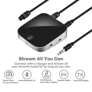Bluetooth 5.0 Transmitter Receiver Stereo Audio Adapter Optical Toslink / SPDIF Aux 3.5mm Output Support SBC RX ACC r29 for TV
Bluetooth 5.0 Transmitter Receiver Stereo Audio Adapter Optical Toslink / SPDIF Aux 3.5mm Output Support SBC RX ACC r29 for TV
