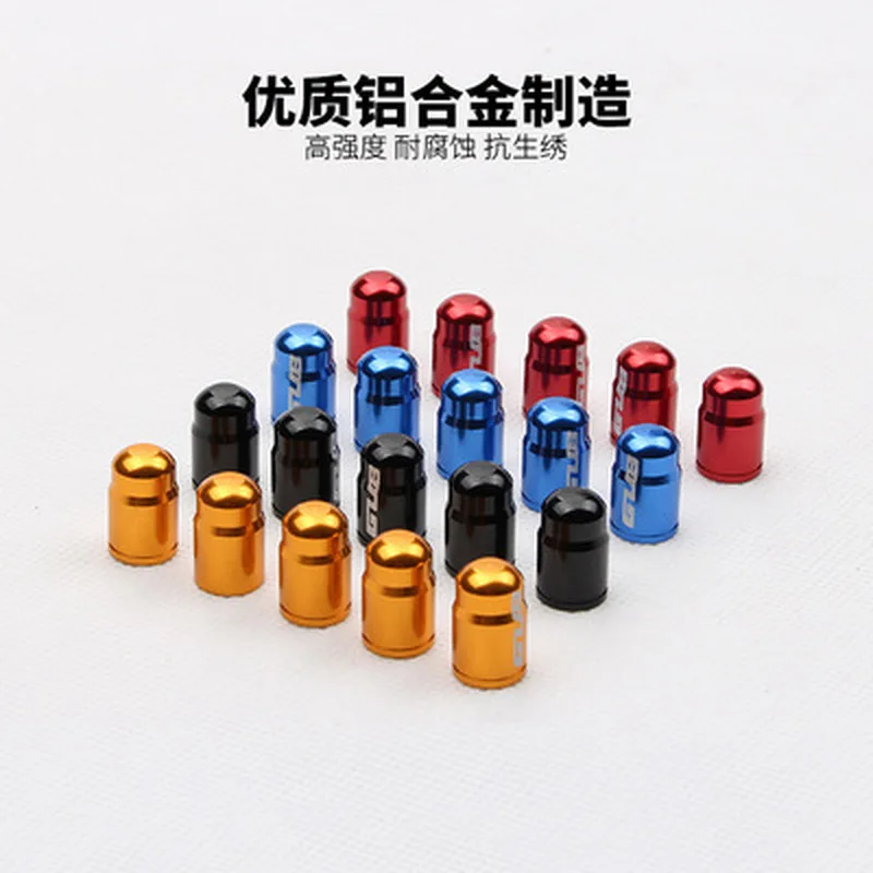 2pcs Schrader Bike Valve Cap Aluminum Alloy American Bicycle Tire Valve Cap Dustproof Tire Valve Bicycle Valve Cap