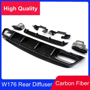 New Full Set For B E N Z A Class W176 High Quality Carbon Fiber Rear Bumper Diffuser + Exhaust Tips 2013-2017
New Full Set For B E N Z A Class W176 High Quality Carbon Fiber Rear Bumper Diffuser + Exhaust Tips 2013-2017