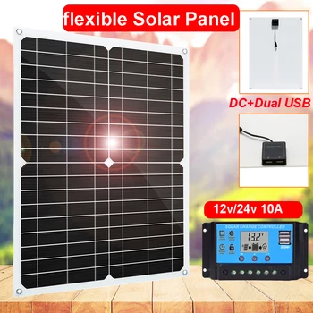 30W 12V 18V Solar Panel 10-30A Controller Solar Car battery Charger Controller Solar Cells for Outdoor Camping Hiking RV 5V USB
30W 12V 18V Solar Panel 10-30A Controller Solar Car battery Charger Controller Solar Cells for Outdoor Camping Hiking RV 5V USB