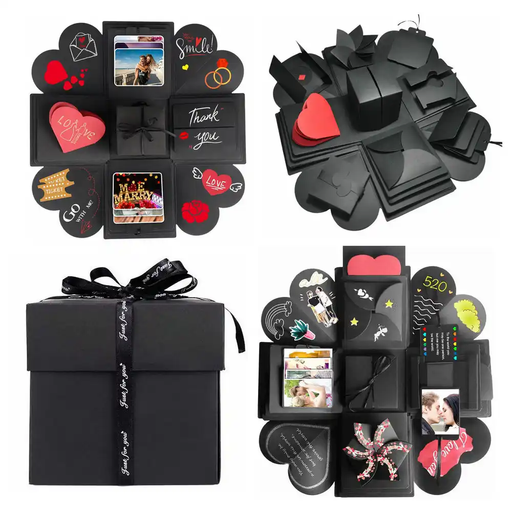 colors explosion diy surprise party love gift explosion gift box