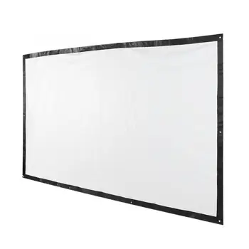 Projector screen, ASHATA 16: 9 3D projector screen in 100-inch portable PVC Covered screen HD film Home cinema, Simple folding p
Projector screen, ASHATA 16: 9 3D projector screen in 100-inch portable PVC Covered screen HD film Home cinema, Simple folding p