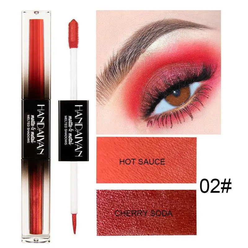 HANDAIYAN New 5 Color Double Head Matte Shimmer Eyeshadow Pen Sexy Metallic Feel Two-tone Waterproof Shiny Makeup Cosmetic
HANDAIYAN New 5 Color Double Head Matte Shimmer Eyeshadow Pen Sexy Metallic Feel Two-tone Waterproof Shiny Makeup Cosmetic