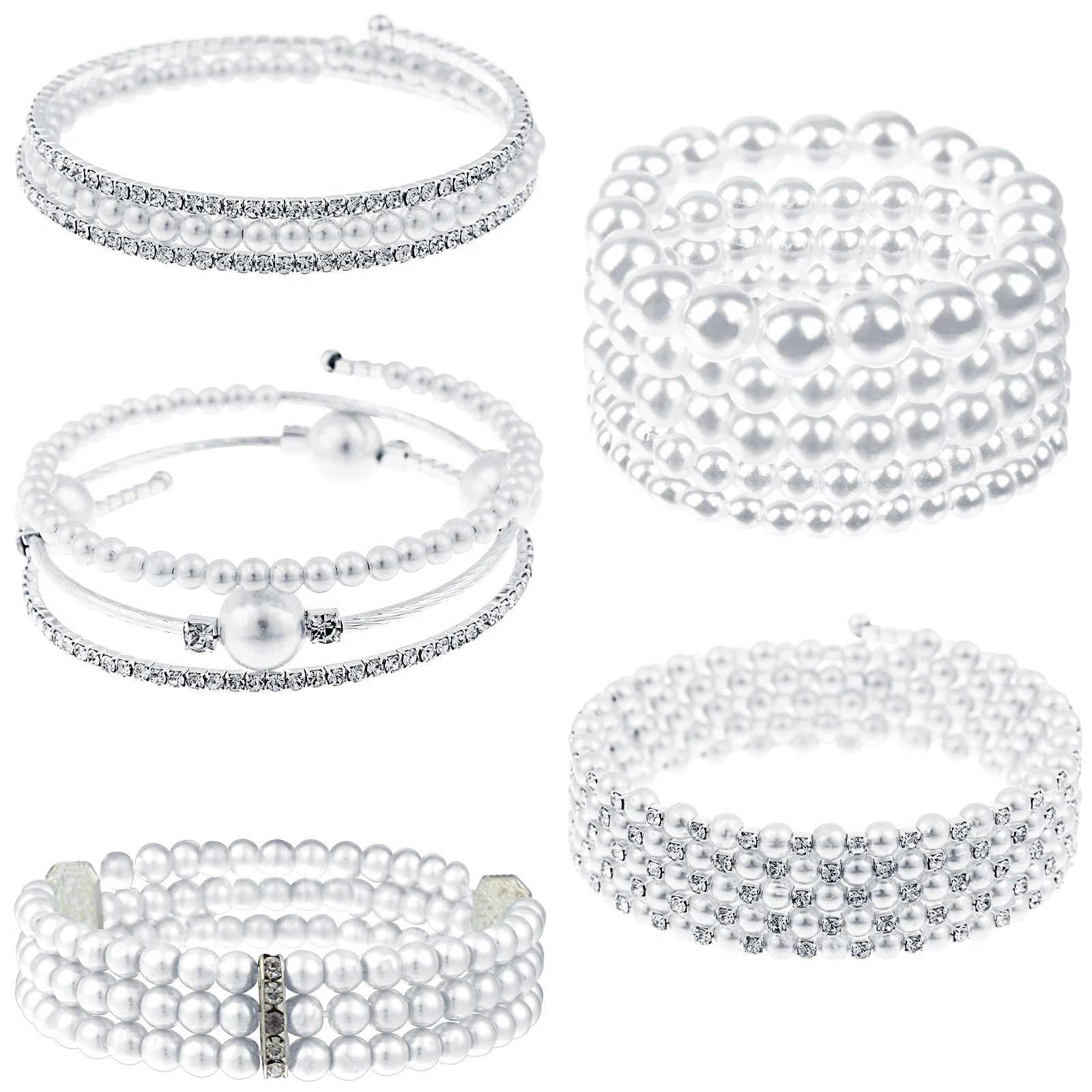 5Pcs Multi-layer Pearl Stretch Bracelet Classic Rhinestone Bracelet For Women Lady Elegant Hand Charm Chain Trend Jewelry
5Pcs Multi-layer Pearl Stretch Bracelet Classic Rhinestone Bracelet For Women Lady Elegant Hand Charm Chain Trend Jewelry