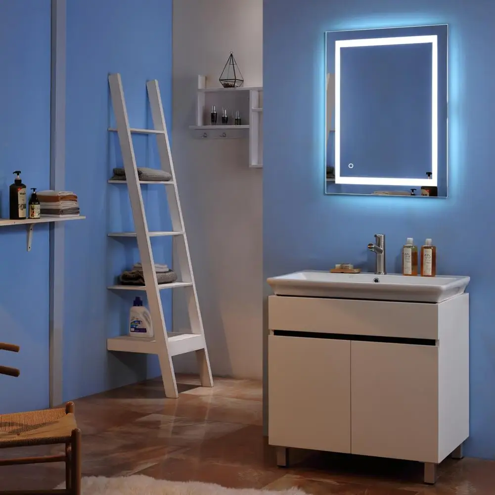 Ship From US Bathroom Mirror CE-certified 32x 24" Square Anti-fog Function Built-in Light Strip Touch LED Bathroom Mirror Silver
Ship From US Bathroom Mirror CE-certified 32x 24" Square Anti-fog Function Built-in Light Strip Touch LED Bathroom Mirror Silver