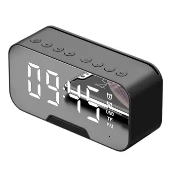 New Bluetooth5.0 Loudspeaker Small Alarm Clock Radio With Mirror LED Dimming Display Screen Supports TF Card Audio Line Playback
New Bluetooth5.0 Loudspeaker Small Alarm Clock Radio With Mirror LED Dimming Display Screen Supports TF Card Audio Line Playback