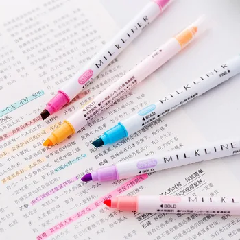 Mild Liner Double Headed Highlighter Pen Milkliner Pen Colored Fluorescent Pen Drawing Marker Pens 12 Colors Japanese Stationery
Mild Liner Double Headed Highlighter Pen Milkliner Pen Colored Fluorescent Pen Drawing Marker Pens 12 Colors Japanese Stationery