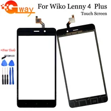 Capteur d'écran tactile de 5.5 pouces, pour Wiko Lenny 4 Plus, panneau de lentille avant en verre, remplacement de téléphone pour Lenny 4 + LCD=